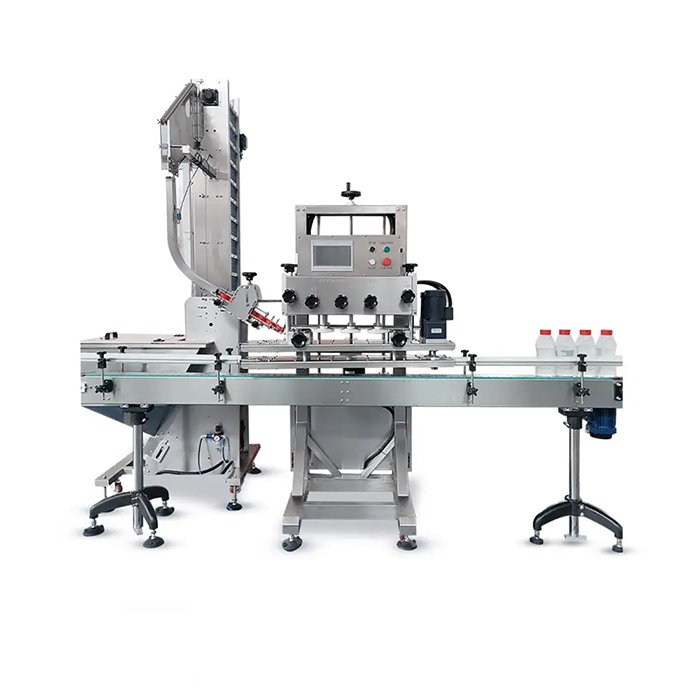 خودکار تیز رفتار پلاسٹک سکرو پانی کی بوتل کیپ مشین۔