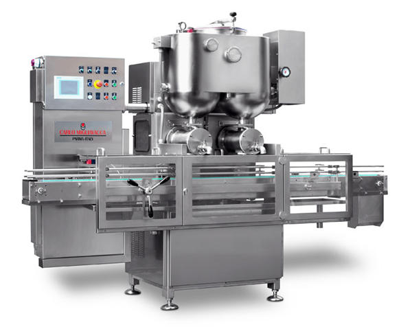 ڈبل ہیڈس نیم آٹومیٹک فروٹ جام فلنگ مشین۔ 