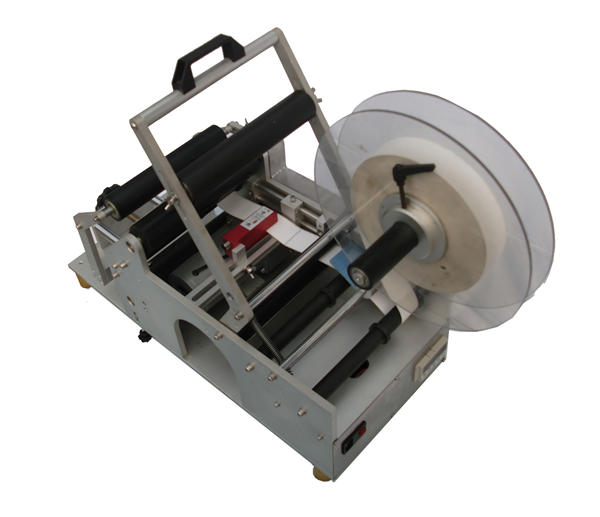 فیکٹری بوتلیں نیم خودکار لیبلنگ مشین۔